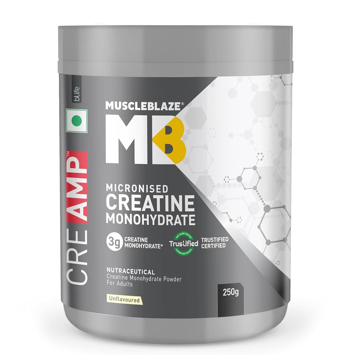 Micronised Creatine Monohydrate CreAMP Powder | Trustified Certified Creatine